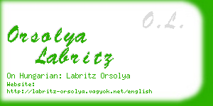 orsolya labritz business card
